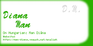 diana man business card